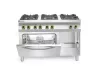 Hendi - Gáztűzhely  6 égőfejes konvekciós sütővel Kitchen Line