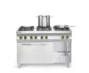 Hendi - Gáztűzhely  6 égőfejes konvekciós sütővel Kitchen Line
