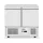 Hendi - Hűtött munkaasztal 2 ajtós alsó aggregáttal Kitchen Line 300L, Arktic, 230V/220W, 900x700x(H)890mm
