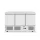 Hendi - Hűtött munkaasztal 3 ajtós alsó aggregáttal, 380L, Arktic, 230V/220W, 1375x700x(H)890mm