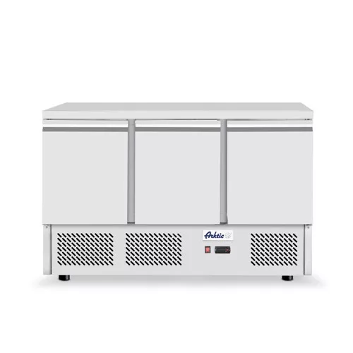 Hendi - Hűtött munkaasztal 3 ajtós alsó aggregáttal, 380L, Arktic, 230V/220W, 1375x700x(H)890mm