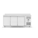 Hendi - mélyhűtött munkaasztal, 3 ajtós oldal aggregáttal, 420L., Arktic, Profi Line, GN 1/1, 230V/600W, 1796x700x(H)879 mm