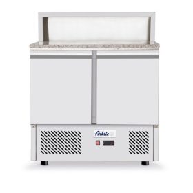   Hendi - Pizzapult 2 ajtós beépített feltéthűtővel alsó aggregáttal, 300L, Arktic, 230V/310W, 900x700x(H)1110mm