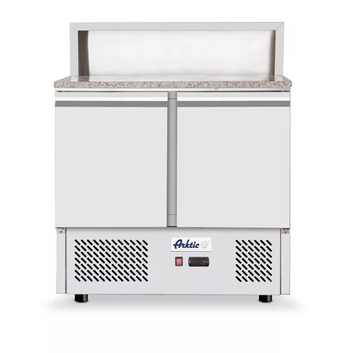 Hendi - Pizzapult 2 ajtós beépített feltéthűtővel alsó aggregáttal, 300L, Arktic, 230V/310W, 900x700x(H)1110mm