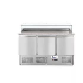   Hendi - Pizzapult 3 ajtós beépített feltéthűtővel alsó aggregáttal 380L, Arktic, 230V/310W, 1378x702x(H)1155mm