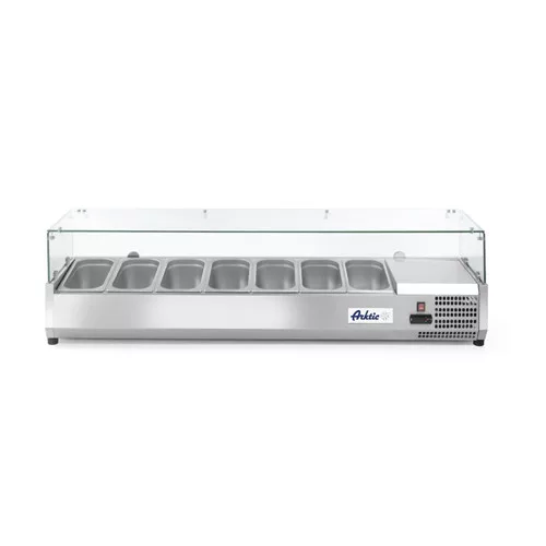 Hendi - Feltéthűtő - VRX1600-380, Arktic, 7x GN 1/3, 230V/180W, 1605x420x(H)460mm