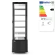 Hendi - Hűtött bemutatóvitrin 270L, Arktic, fekete 230V/290W, 556x526x(H)1913mm
