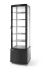 Hendi - Hűtött bemutatóvitrin 270L, Arktic, fekete 230V/290W, 556x526x(H)1913mm