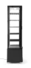 Hendi - Hűtött bemutatóvitrin 270L, Arktic, fekete 230V/290W, 556x526x(H)1913mm
