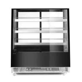   Hendi - Hűtött bemutatóvitrin, 3 döntött polccal, Arktic, 650L, Fekete, 230V/490W, 1200x833x(H)1460mm