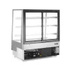 Hendi - Hűtött bemutatóvitrin, 3 döntött polccal, Arktic, 650L, Fekete, 230V/490W, 1200x833x(H)1460mm