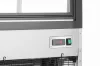 Hendi - Hűtött bemutatóvitrin, 3 döntött polccal, Arktic, 650L, Fekete, 230V/490W, 1200x833x(H)1460mm