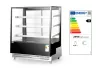 Hendi - Hűtött bemutatóvitrin, 3 döntött polccal, Arktic, 650L, Fekete, 230V/490W, 1200x833x(H)1460mm