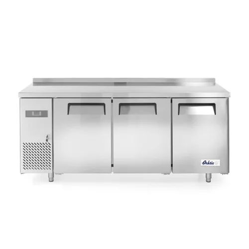 Hendi - Mélyhűtött munkaasztal 3 ajtós, oldal aggregáttal Kitchen Line 390L, Arktic,  230V/270W