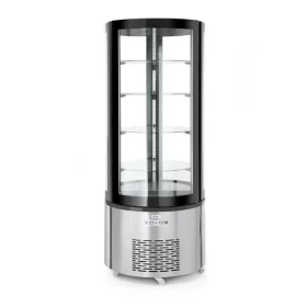  Hendi - Hűtött bemutatóvitrin kerek, forgó polccal,  Arktic, 360L, 220-240V/460W, Ø680x(H)1755mm