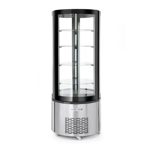 Hendi - Hűtött bemutatóvitrin kerek, forgó polccal,  Arktic, 360L, 220-240V/460W, Ø680x(H)1755mm