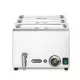 Hendi - Bain Marie GN1/1, leeresztő csappal + 3 x GN1/3 fedél