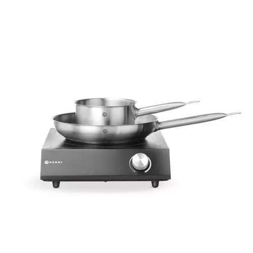 Hendi - Indukciós főzőlap 3500W, 1 zónás, 320x395x95mm + 2db rm. serpenyő