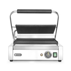   Hendi - kontakt grill alul felül bordázott sütőfelület 340x235 mm, 2,2 kW
