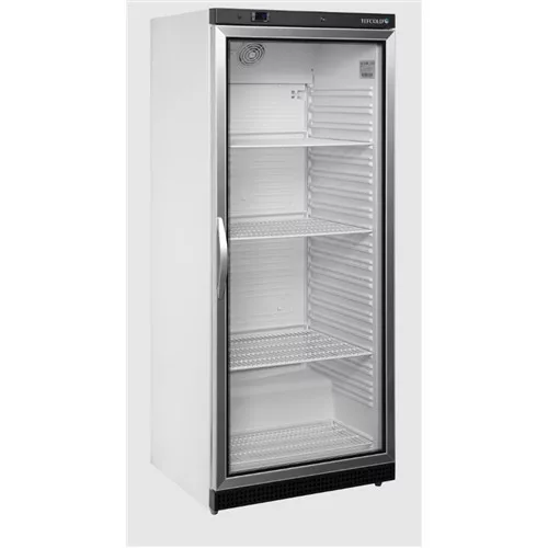 Tefcold - Üvegajtós hűtő 1 ajtós, 570 literes, fehér szürke ajtóval, UR600G