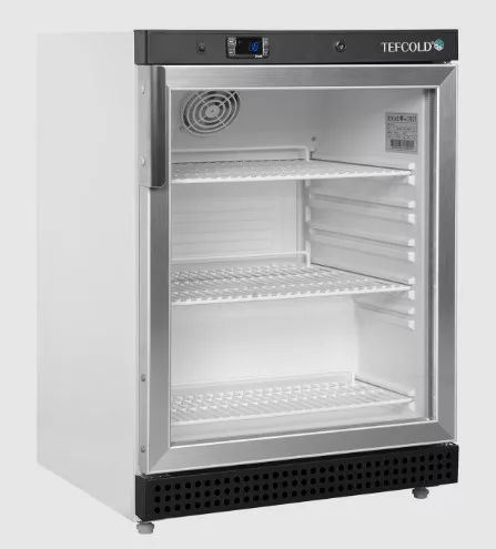 Tefcold - Üvegajtós hűtő 1 ajtós, 119 literes, fehér, UR200G