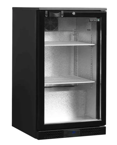 Tefcold - Bárhűtő 1 üvegajtós, 92 literes, max. polcterhelhetőség: 196kg/m², FEKETE, DB106H