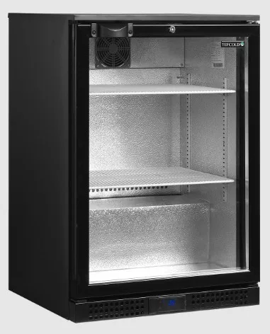Tefcold - Bárhűtő 1 üvegajtós, 115 literes, FEKETE, DB126H
