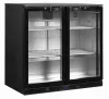 Tefcold - Bárhűtő 2 üvegajtós, 182 literes, FEKETE, DB201H