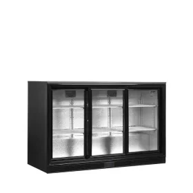   Tefcold - Bárhűtő 3 üvegajtós, 278 literes, 1350x526x870mm, FEKETE, DB301S-3