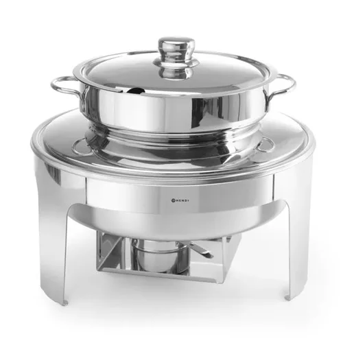 Hendi - Chafing leveses, tükör fényezéssel, kerek leveses edénnyel