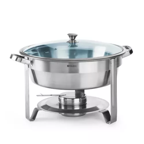 Hendi - Chafing  kerek rm. ∅390x270 mm üveg tetővel
