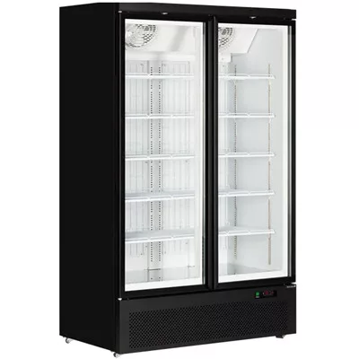 Tefcold - Üvegajtós fagyasztó 2 ajtós, 702 literes, FEKETE-FEHÉR, Atom Maxi F2DB