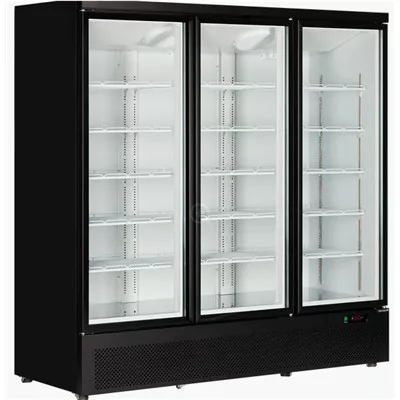 Tefcold - Üvegajtós fagyasztó 3 ajtós, 1090 literes, FEKETE-FEHÉR, Atom Maxi F3DB