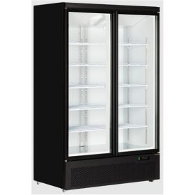   Tefcold - Üvegajtós hűtő 2 ajtós, 809 literes, FEKETE-FEHÉR, Atom Maxi C2DB