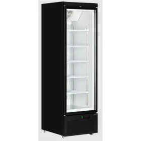   Tefcold - Üvegajtós fagyasztó 1 ajtós, 390 literes, FEKETE-FEHÉR, Atom Maxi F1DB