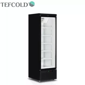   Tefcold - Üvegajtós fagyasztó 1 ajtós, 390 literes, FEKETE-FEHÉR, Atom Maxi F1DB