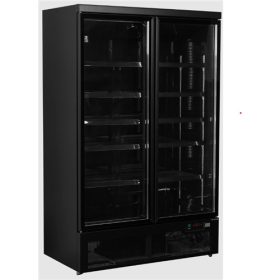   Tefcold - Üvegajtós hűtő 2 ajtós, 809 literes, FEKETE, Atom Maxi C2DBB