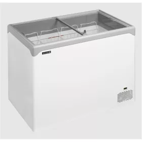   Tefcold - Fagyasztóláda csúszó egyenes üveg fedéllel, LED világítással, 218 literes, NIC302SC