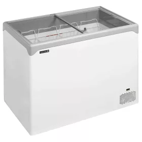   Tefcold - Fagyasztóláda csúszó egyenes üveg fedéllel, LED világítással, 218 literes, NIC302SC
