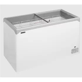   Tefcold - Fagyasztóláda csúszó egyenes üveg fedéllel, LED világítással, 298 literes, NIC402SC