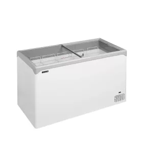   Tefcold - Fagyasztóláda csúszó egyenes üveg fedéllel, LED világítással, 298 literes, NIC402SC