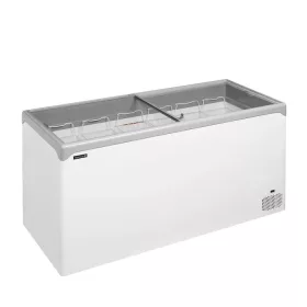   Tefcold - Fagyasztóláda csúszó egyenes üveg fedéllel, LED világítással, 367 literes, NIC502SC