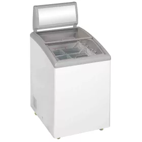   Tefcold - Fagyasztóláda üveg fedéllel, megvilágított reklámfelülettel, 110 literes, IDC152C-W1