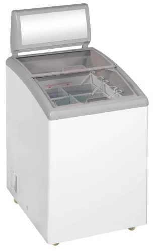 Tefcold - Fagyasztóláda üveg fedéllel, megvilágított reklámfelülettel, 110 literes, IDC152C-W1