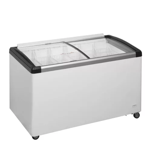 Tefcold - Fagyasztóláda üveg fedéllel, 312 literes, IDB400-W1