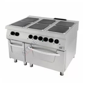   Özti - villanytűzhely 6 főzőlapos 1200x900x850 mm 30 kW sütővel - OSOEF 12090