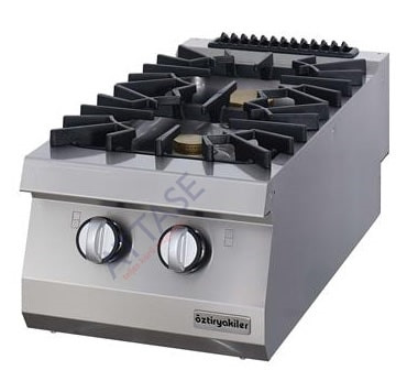 Özti - Professional gas stove asztali 2 égős 700x400x280 mm 10 kW - OSOG 4070