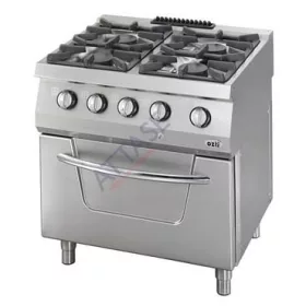   Özti - gáztűzhely 4 égős 800x900x850 mm 18 kW sütővel - OSOGF 8090 C