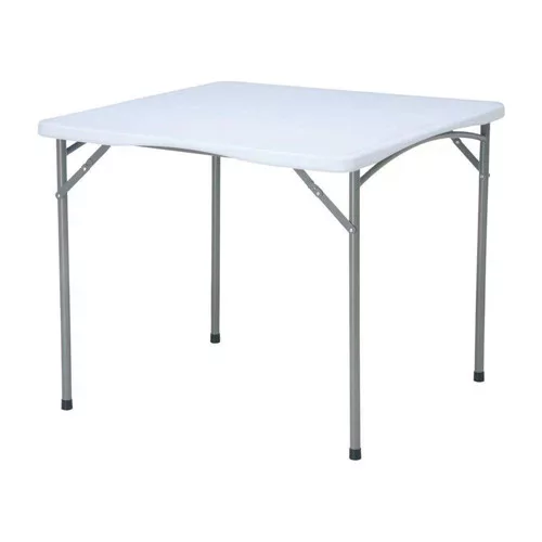Hendi - Büféasztal, összecsukható, terhelhetőség 150kg, fehér, 870x870x740mm