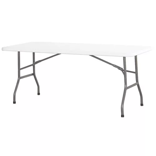 Hendi - Büféasztal, összecsukható, terhelhetőség 150kg, fehér, 1800x740x740mm